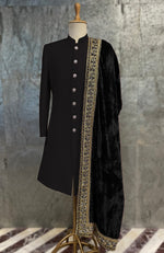 Maroon Mughal Majesty Zardozi Hand Embroidered Shawl