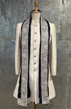 Midnight Blue Kashmiri Majesty Tilla Embroidered Shawl