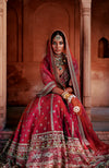 Heart to Heart Red Lehenga Set