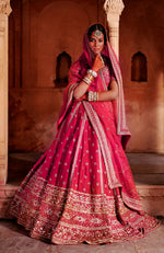 Heart to Heart Red Lehenga Set