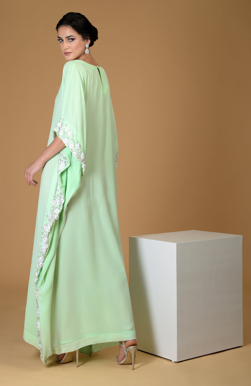 Spring Blossom Floral Hand Embroidered Dress