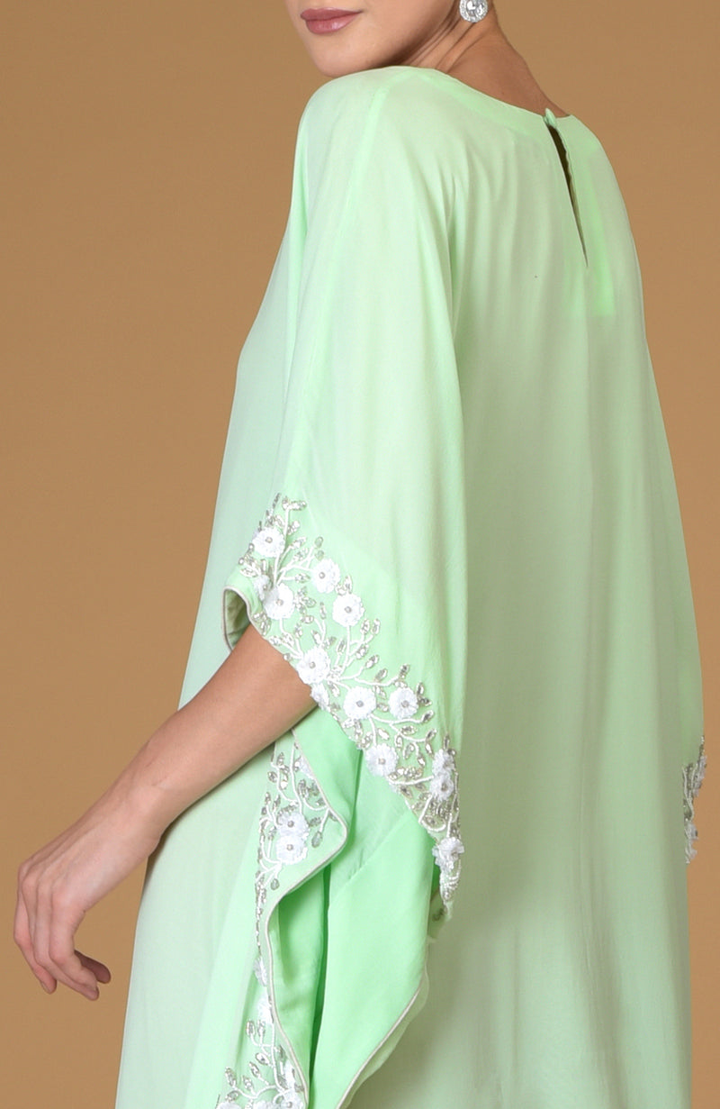 Spring Blossom Floral Hand Embroidered Dress
