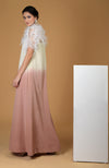 Asian Paradise Feather Floral Hand Embroidered Dress