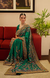 Panna Marodi & Resham Hand Embroidered Saree