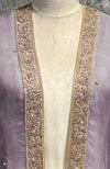 Elderberry-Gold Marori Beads & Sequin Hand Embroidered Dupatta