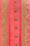 Kashmiri Tilla Embroidered Coral Stole