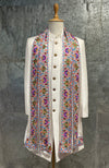Ivory Kashidakari Embroidered Stole