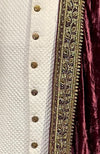 Maroon Mughal Majesty Zardozi Hand Embroidered Shawl