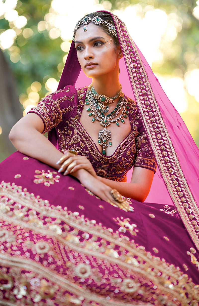 20+ Brides Who Dazzled Royally in Purple Lehengas | Fashion | Bride |  WeddingSutra