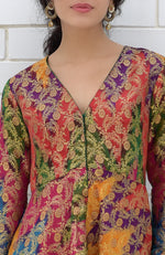 Rangkat Banarasi Handwoven Peplum Jacket Set