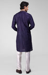 Blue Zardozi Hand Embroidered Pure Silk Kurta Set