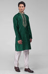 Maroon Zardozi Hand Embroidered Pure Silk Kurta Set
