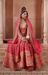 Flirtation Scarlet Red Lehenga Set
