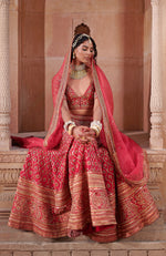 Flirtation Scarlet Red Lehenga Set