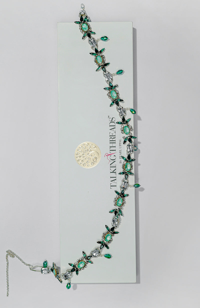 Classic Emerald Green Jewelled Crystal Belt