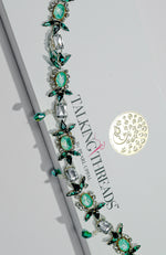 Classic Emerald Green Jewelled Crystal Belt
