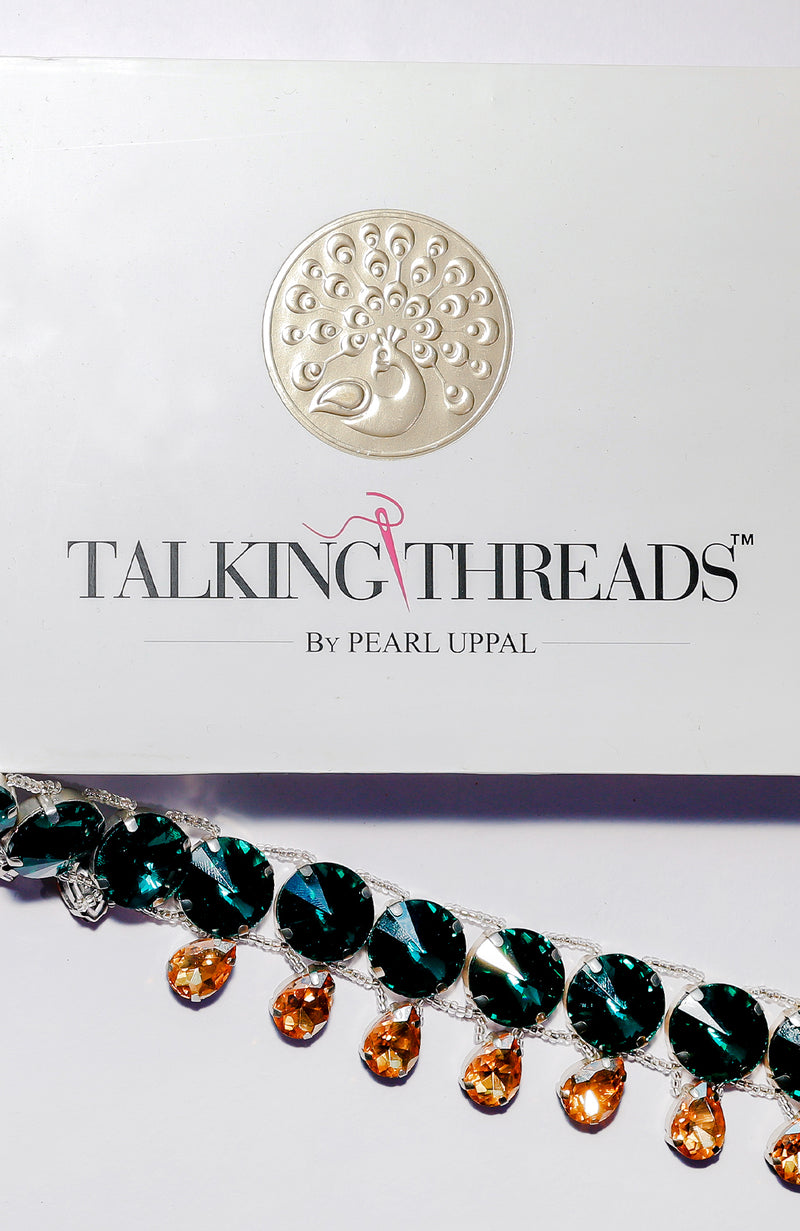 Green Jewelled Crystal Belt