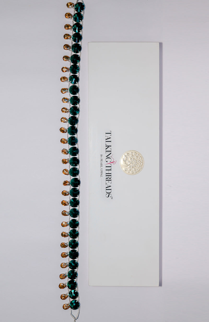 Green Jewelled Crystal Belt