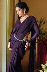 Classic Teal Chiffon Saree