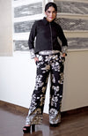 Black Parsi Gara Embroidered Co-Ord Set