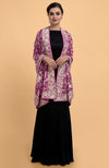 Magenta Parsi Gara Pure Pashmina Shawl