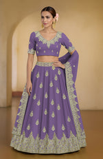Proud Peacock Kashmiri Tilla and Zardozi Hand Embroidered Lehenga Set