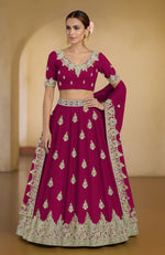 Proud Peacock Kashmiri Tilla and Zardozi Hand Embroidered Lehenga Set