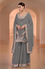 Sea Salt Marori Gota Patti & Zardozi Hand Embroidered Sharara Set
