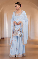 Sea Salt Marori Gota Patti & Zardozi Hand Embroidered Sharara Set