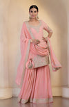 Peony Pink Marori Gota Patti & Zardozi Hand Embroidered Sharara Set