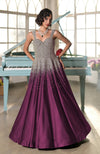 NAIRA- Midnight Blue Crystal Hand Embroidered Princess Gown