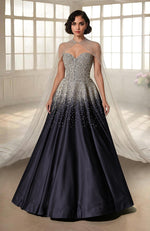 NAIRA- Crystal Hand Embroidered Princess Gown