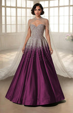 NAIRA- Crystal Hand Embroidered Princess Gown