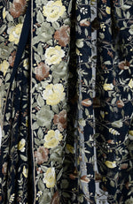 Masterpiece Midnight Blue Parsi Gara Hand Embroidered Saree