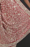 Masterpiece Red Parsi Gara Hand Embroidered Saree