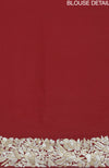 Masterpiece Red Parsi Gara Hand Embroidered Saree