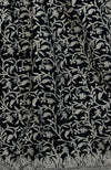 Midnight Blue Kashmiri Silver Tilla Aari Embroidered Velvet Saree