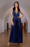 Green Moss Gold Tilla Hand Embroidered Jumpsuit