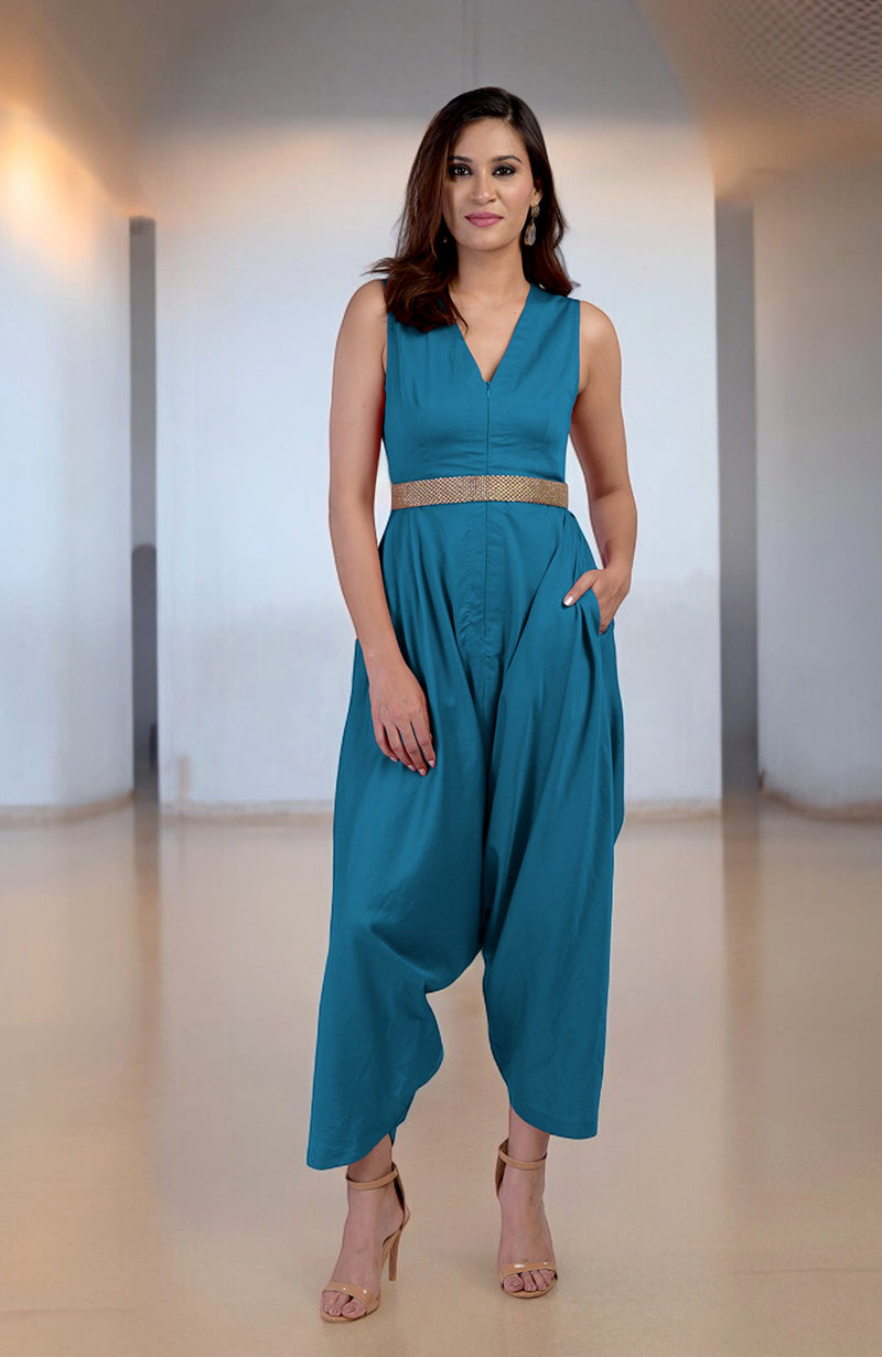 Celestial V-Neck Jumpsuit
