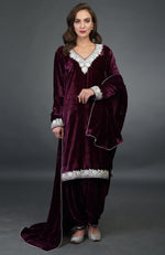 Noor Silk-Velvet Tilla Embroidered Patiala Salwar Suit