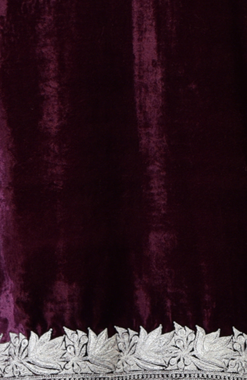 Noor Silk-Velvet Tilla Embroidered Kurta with Skirt and Dupatta