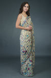 Masterpiece Fawn Parsi Gara Hand Embroidered Saree