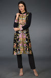 Black Parsi Gara Embroidered Jacket