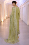 Bog Green Gold Kashmiri Tilla & Zardozi Hand Embroidered Kurta Set