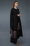 Black Kani Art Embroidered Dupatta with Suit