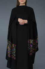 Black Kani Art Embroidered Dupatta with Suit