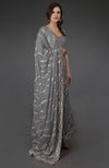 Grey Gota Patti and Kasab Zari Hand Embroidered Dupatta