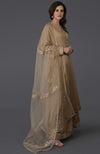 Beige Gota Patti Work Farshi Palazzo Suit