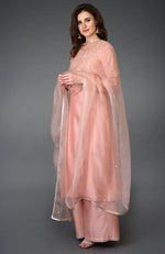 Pressed Rose Zardozi Gota Patti & Pearl Beads Farshi Suit