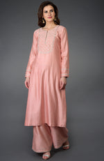 Pressed Rose Zardozi Gota Patti & Pearl Beads Farshi Suit